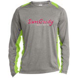 Sam Goody ST361LS Long Sleeve Heather Colorblock Poly T-Shirt