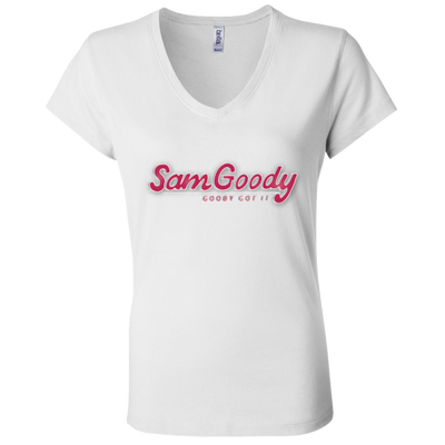 Sam Goody B6005 Ladies' Jersey V-Neck T-Shirt