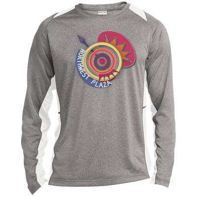 ST361LS Long Sleeve Heather Colorblock Poly T-Shirt