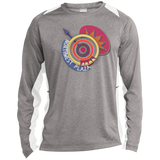 ST361LS Long Sleeve Heather Colorblock Poly T-Shirt