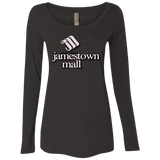 Jamestown Mall White NL6731 Ladies' Triblend LS Scoop