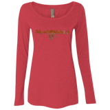 St. Louis Bombers NL6731 Ladies' Triblend LS Scoop