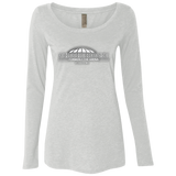 Checkerdome White NL6731 Ladies' Triblend LS Scoop