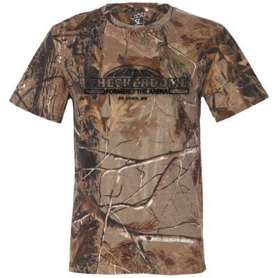 Checkerdome Black 980 Code V Short Sleeve Camouflage T-Shirt