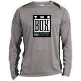 The Box ST361LS Long Sleeve Heather Colorblock Poly T-Shirt