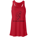 St. Louis Hawks Black B8800 Flowy Racerback Tank