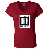 The Box White B6005 Ladies' Jersey V-Neck T-Shirt