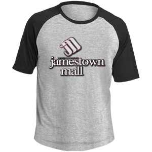 Jamestown Mall White T201 SS Colorblock Raglan Jersey