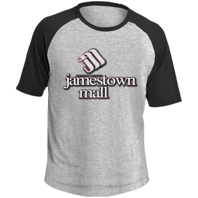 Jamestown Mall White T201 SS Colorblock Raglan Jersey