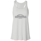 Checkerdome White B8800 Flowy Racerback Tank