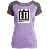 The Box White LST362 Ladies Heather on Heather Performance T-Shirt