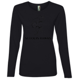 St. Louis Hawks Black 884L Ladies' Lightweight LS T-Shirt