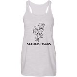 St. Louis Hawks Black B8800 Flowy Racerback Tank