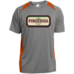 Ponderosa ST361 Heather Colorblock Poly T-Shirt