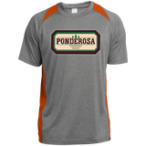 Ponderosa ST361 Heather Colorblock Poly T-Shirt