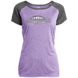 Checkerdome White LST362 Ladies Heather on Heather Performance T-Shirt