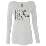 There Their Thurr NL6731 Ladies' Triblend LS Scoop