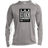 The Box ST361LS Long Sleeve Heather Colorblock Poly T-Shirt