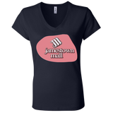 Jamestown Mall Red B6005 Ladies' Jersey V-Neck T-Shirt