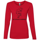 St. Louis Hawks Black 884L Ladies' Lightweight LS T-Shirt