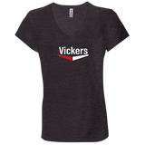 Vickers White B6005 Ladies' Jersey V-Neck T-Shirt