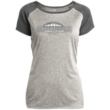 Checkerdome White LST362 Ladies Heather on Heather Performance T-Shirt