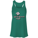 Jamestown Mall White B8800 Flowy Racerback Tank