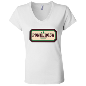 Ponderosa B6005 Ladies' Jersey V-Neck T-Shirt