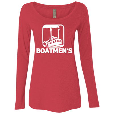 Boatman's NL6731 Ladies' Triblend LS Scoop