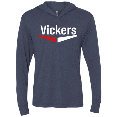 Vickers White NL6021 Unisex Triblend LS Hooded T-Shirt