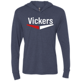 Vickers White NL6021 Unisex Triblend LS Hooded T-Shirt