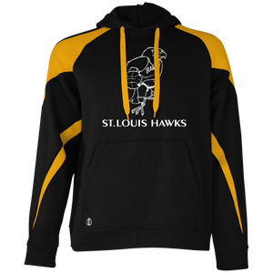 St. Louis Hawks White 229546 Colorblock Hoodie