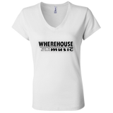 Wherehouse Music B6005 Ladies' Jersey V-Neck T-Shirt