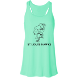 St. Louis Hawks Black B8800 Flowy Racerback Tank