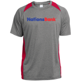 Nations Bank ST361 Heather Colorblock Poly T-Shirt