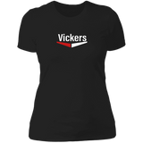 Vickers White NL3900 Ladies' Boyfriend T-Shirt