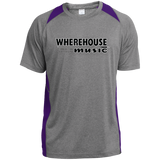 Wherehouse Music ST361 Heather Colorblock Poly T-Shirt