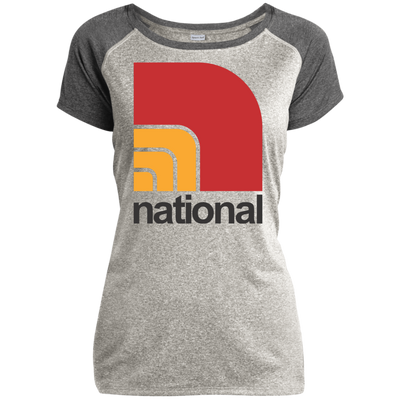 National LST362 Ladies Heather on Heather Performance T-Shirt