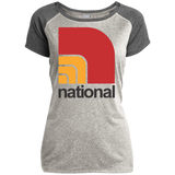 National LST362 Ladies Heather on Heather Performance T-Shirt