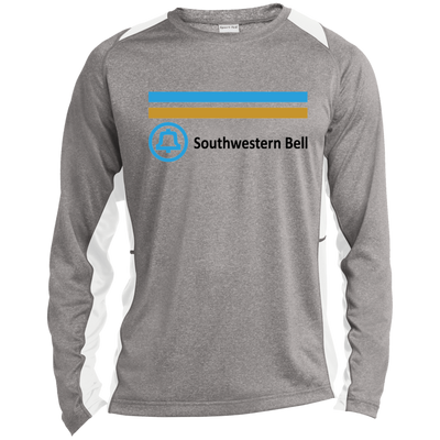 Southwestern Bell ST361LS Long Sleeve Heather Colorblock Poly T-Shirt