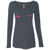 Saints Staff NL6731 Ladies' Triblend LS Scoop