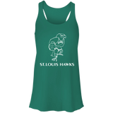 St. Louis Hawks White B8800 Flowy Racerback Tank