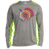 ST361LS Long Sleeve Heather Colorblock Poly T-Shirt