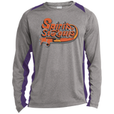 ST361LS Long Sleeve Heather Colorblock Poly T-Shirt