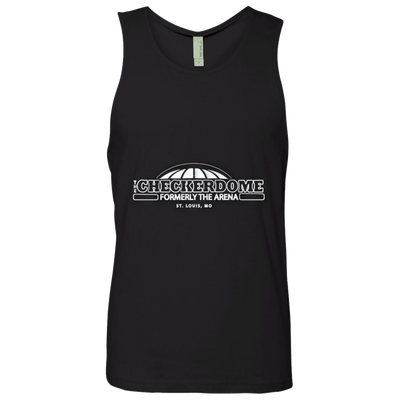 Checkerdome White NL3633 Men's Cotton Tank