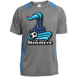 St. Louis Steamers White ST361 Heather Colorblock Poly T-Shirt