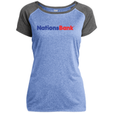 Nations Bank LST362 Ladies Heather on Heather Performance T-Shirt