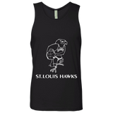 St. Louis Hawks White NL3633 Men's Cotton Tank