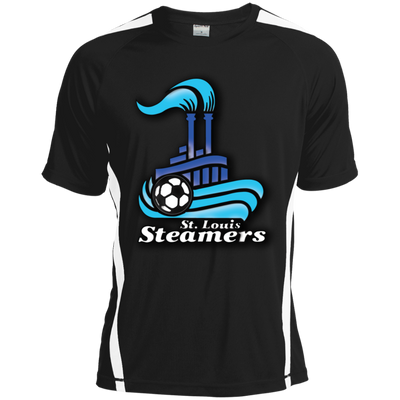 St. Louis Steamers White ST351 Colorblock Dry Zone Crew