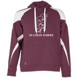 St. Louis Hawks White 229546 Colorblock Hoodie